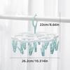 360° Rotating Socks Drying Rack With 16 Clips Plastic Laundry Hanger Multi-Directional Space-Saving Laundry Organization Drying Rack for Socks