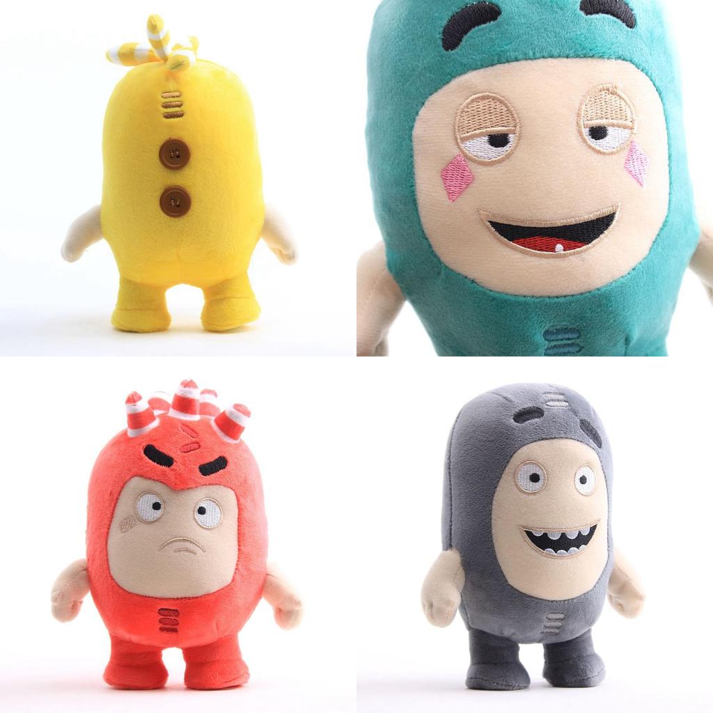 Adorable Oddbods 23cm Plush Soft Cuddly Toy Newt Bubbles Pogo Zee Jeff Fuse Slick Doll