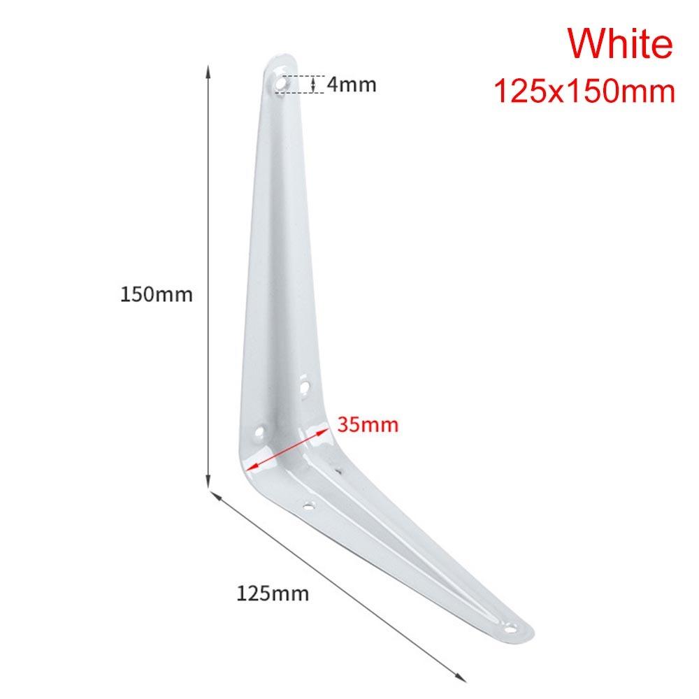 1Pcs New 4-14inch Triangular Bracket Support Wall Mount Hanging L-shaped Mounting Bracket Black White Fixed Shelf Corner Brace
