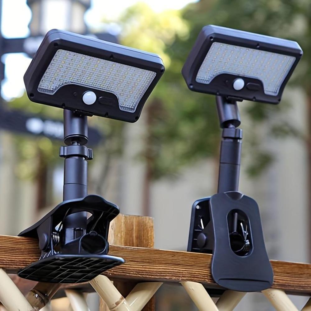 Solar Outdoor Garden Lighting, Adjustable Height and Angle, with Motion Sensor, 3 Lighting Modes, Suitable for Gardens Lawns Terraces Fences