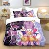K-Pop Мисливці на демонів Постільна білизна Євро Односпальний Ковдра Покривало Постільна білизна Підковдра Наволочка Набори з 2-3 предметів Дитячий Дорослий Розмір