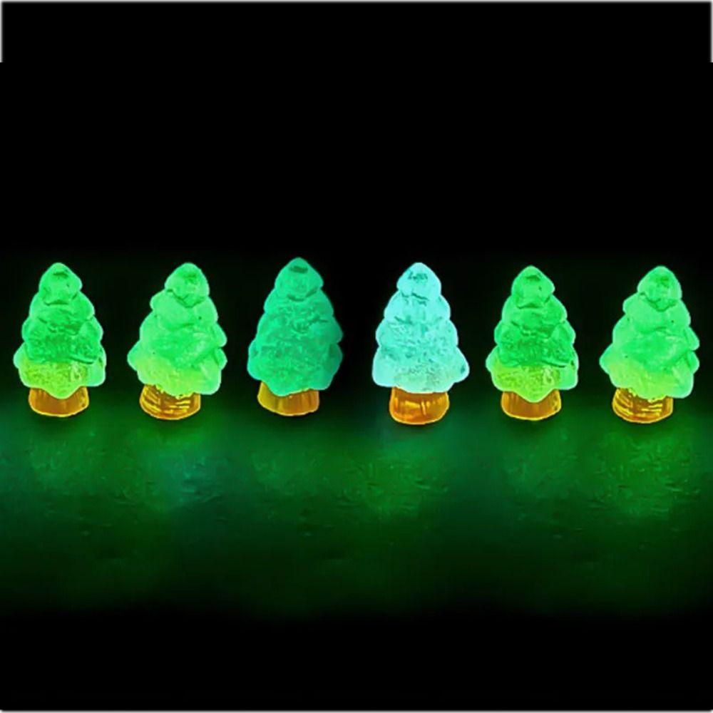 10 buc/Set Miniaturi Pom de Crăciun Micro Peisaj Drăguțe Ornamente de Crăciun Noctilucente de Masă