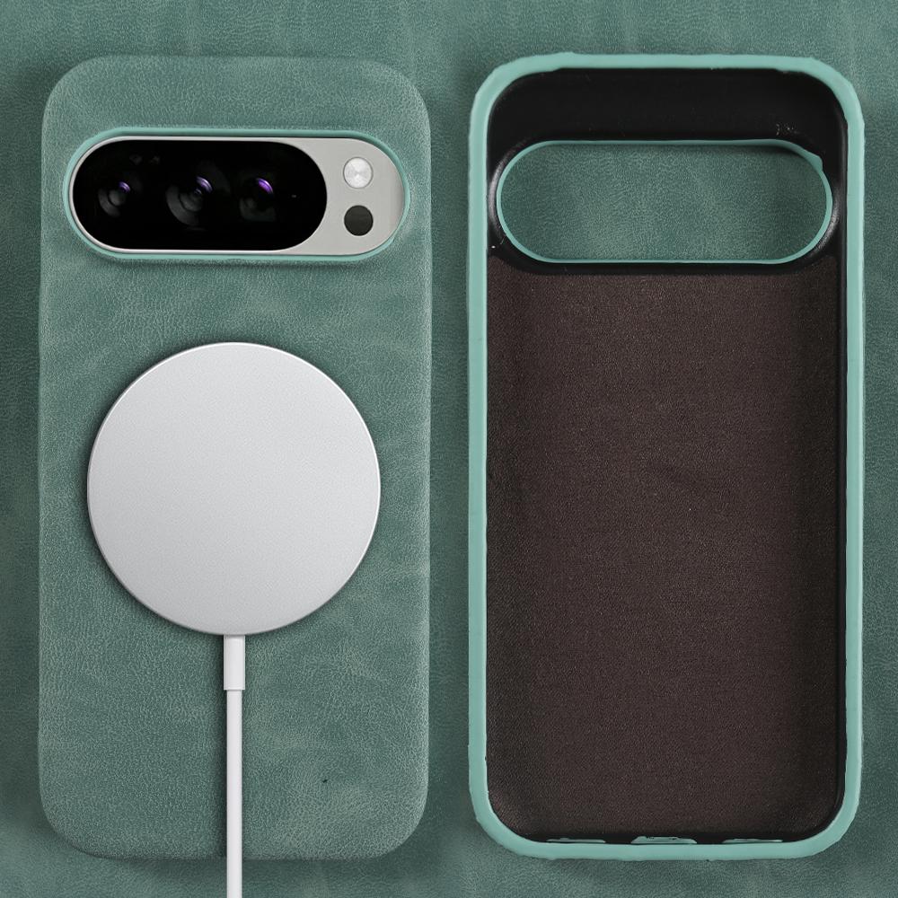 For Magsafe Case For Google Pixel 10 Pro XL 10A 9 Pro XL 9A 8 Pro 8A 7A 6A 5A 5 6 7 Pro Premium Leather Case Phone Back Cover