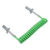 7 Way Coiled Trailer Cord 15ft Enhanced Performance Heavy Duty Electrical Power Coil Cable Wire for Semi Truck Tractor