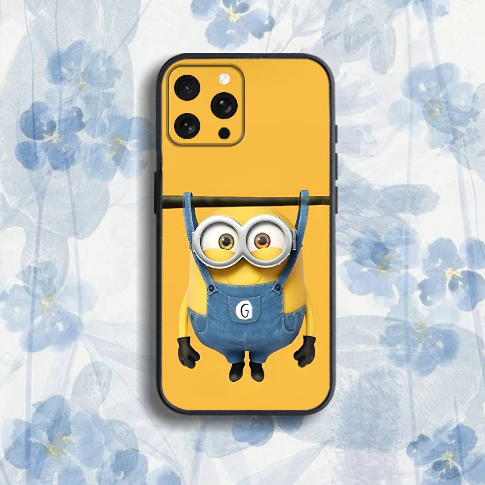 Movie MinionsS B-Banana-ES Phone Case For iPhone 17,16,15,14,13,12,Pro,Max,Plus,E,SE4,Air,Mini Black Soft Box