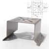 304 Stainless Steel 90° Wall Corner Bracket for Hikvision PTZ Cameras
