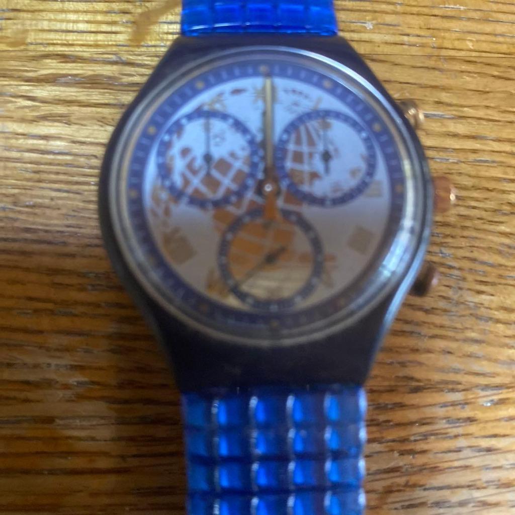 Used Swatch Chronograph Quartz Men's Watch