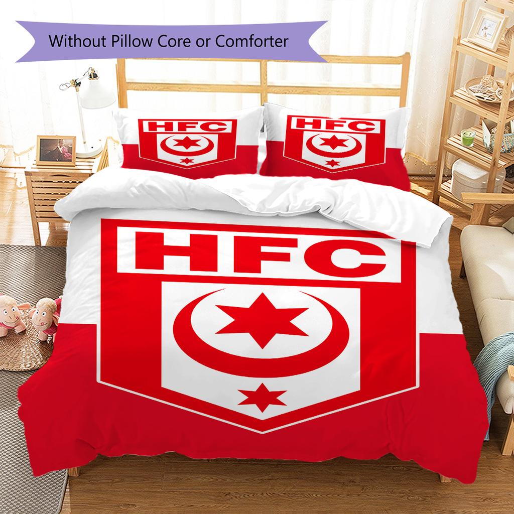 Pościel z wzorem Hallescher FC, Zestaw kołdry Poszewka na kołdrę Poszewka na poduszkę Domowy Prezent Urodzinowy (1 * poszwa na kołdrę + 2 * poszewki na poduszki, bez rdzenia)