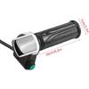 Vbest life 1 Pair E-Bike Throttle Voltmeter Handlebar Grip, Waterproof E-Bike Throttle Handlebar with LCD Display Modified Part for Electric Bike
