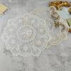 1pc Vintage Crochet Lace Tablecloth Floral Pattern - Perfect As Heat Resistant  Air Fryer Dust Cover, and Home Decor Lace Tablecloth Bohemian Placemat