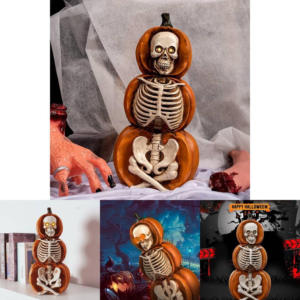 Ornament Halloween Pumpkin Luminous Creative Decoration Ancient Atmosphere Gift