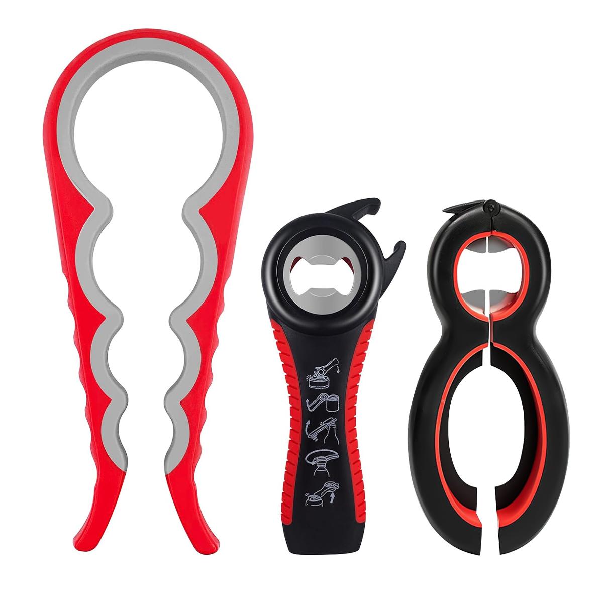 Leeseph Набор консервных ножей, портативный многофункциональный нескользящий набор для открывания бутылок, набор для экономии труда и открывания крышек для банок для дома