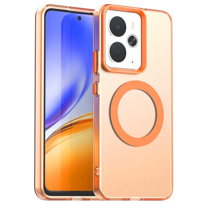 Transparent Phone Case For Realme 14T Case For Realme 14T 5G Magnetic Adsorption Wireless Charge Back Cover For Realme 14T Case