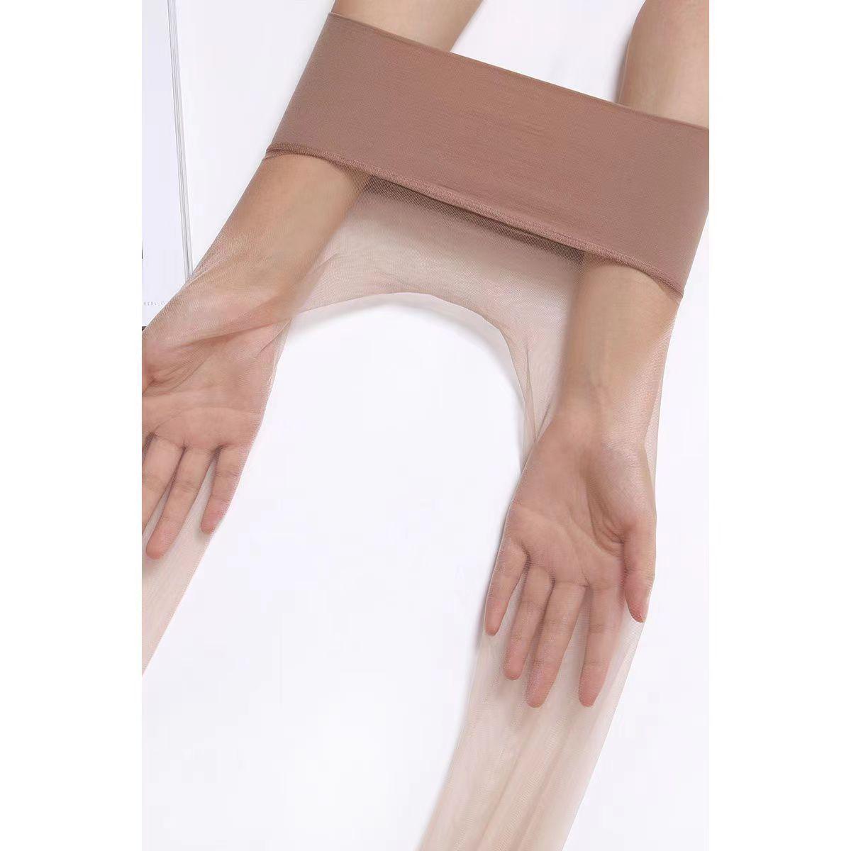 

Ультратонкие бесшовные чулки с высокой талией для женщин - шелковистые колготки большого размера L (Height 160-185, Weight 80-150)