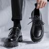 2025 New Leather Shoes Men's Casual Business Dress British Korean Version Versatile Low-top Martin Boots 98136-R