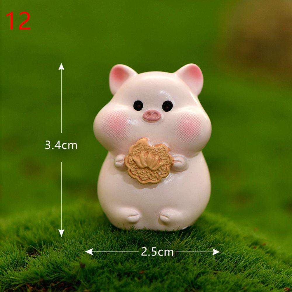 Cute Desktop Statues DIY Zodiac Figurine Tiger Miniature Micro Landscaping For 2025