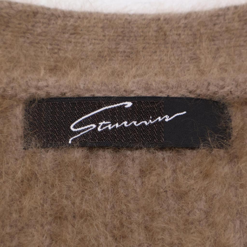 stunning lure 19A111-016 Brown Raccoon Cardigan tops S BrownUsed