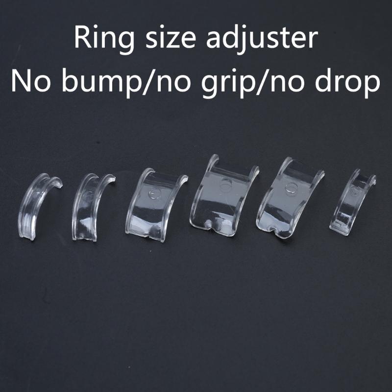 Invisible Ring Size Adjuster for Loose Rings Soft Silicone Jewelry Sizer Tool Transparents Ring Cushion Resizing Tool