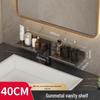 No-Drill Wall-Mounted Bathroom Shelf for Mirror, Faucet, and Vanity