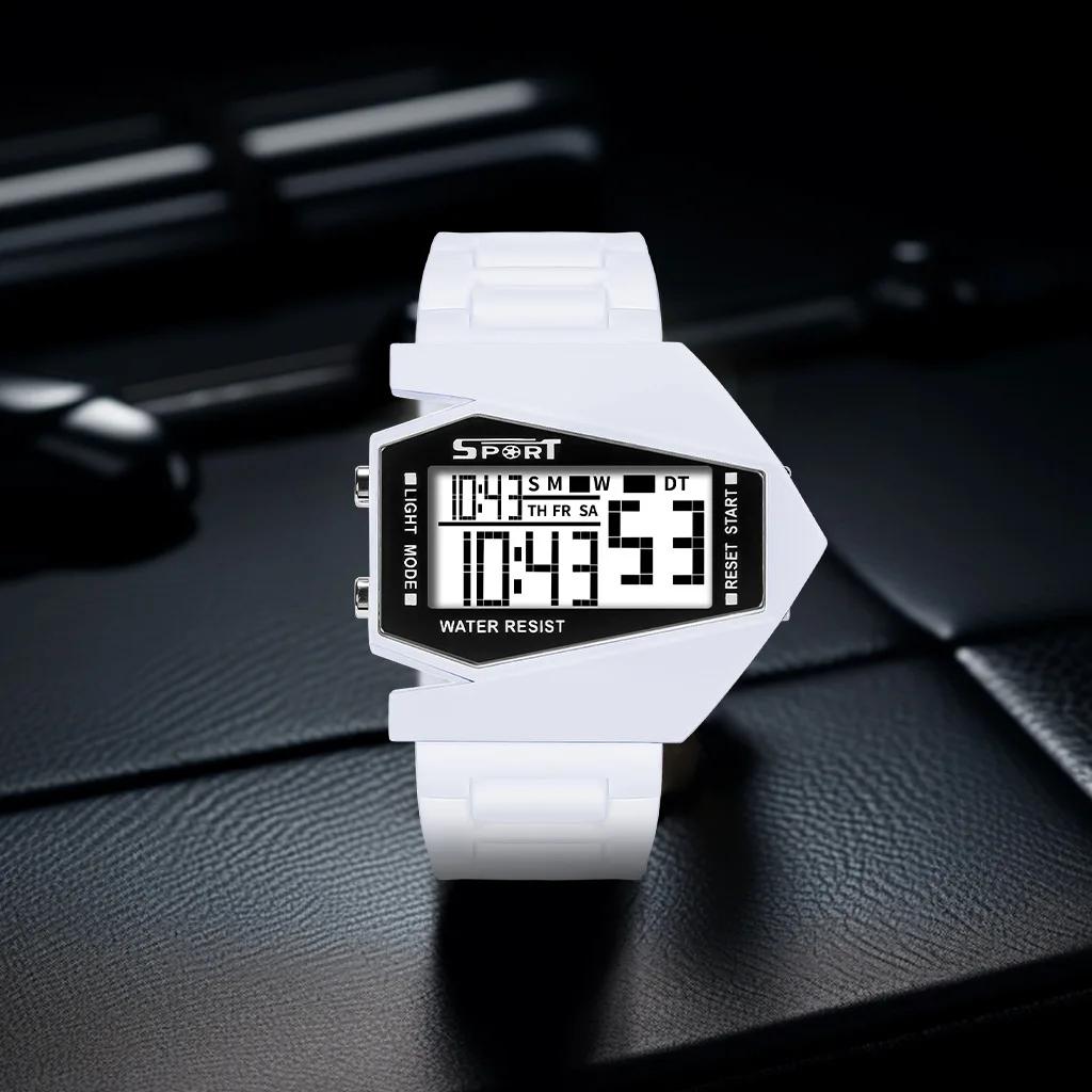 New Creative Digital Watches for Kids Luminous Wateproof Silicone Strap Sports Watch Multifunction Alarm Clock Sports Watch