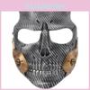 Halvansiktsmask Death Stranding för Halloween- och Döskalletema Kostymfester