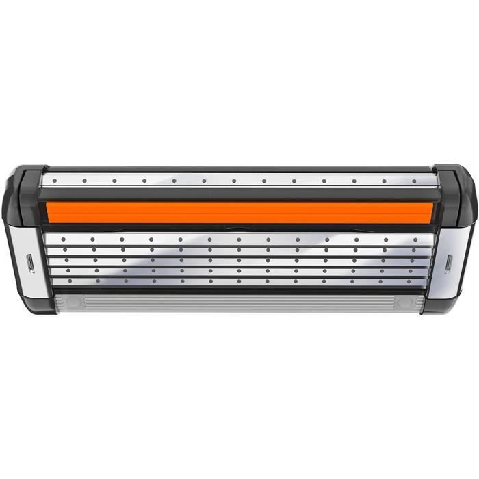 Rasoir - BIC - Hybrid 5 Flex - 5 Lames Mobiles - Nanotech en Titane - Boîte de recharges