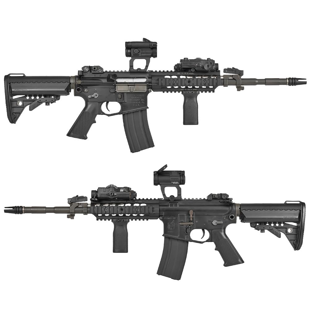 Ryohin Buhin 14mm Reverse Thread Compatible M16A1 3-Prong Flash Hider, Tulip Replica, E&C Aluminum Alloy, for XM16E1, M602, Vietnam War Version