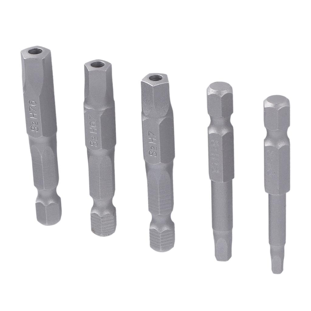 5 Pcs Magnetic Pentagonal Bits Magnetic Wrench Drill Bit Set Durable Head Screwdriver Bit for