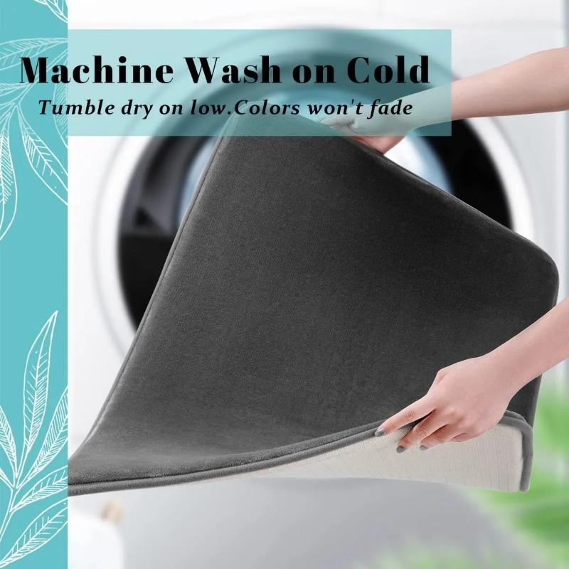 Soft Non Slip Bathroom Mat Quick Dry Absorbent Floor Rug Home Entrance Door Mat Bath Toilet Carpet Water Resistant Anti Skid