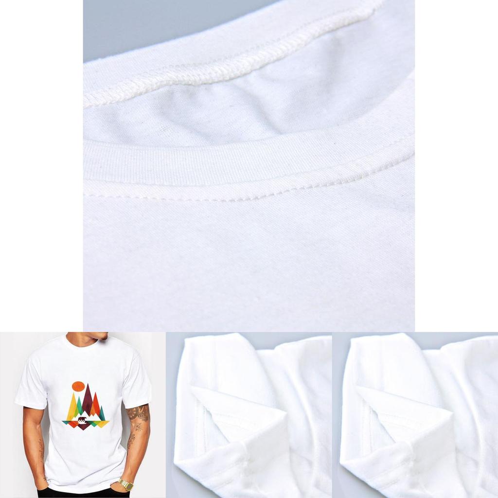 Simple Mountain Bear Design Men Animal Printed Casual Tee With Premium Quality Fabric For Everyday Wear