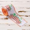 Thanksgiving 5 Yards Pumpkin Orange Ribbon for Crafting and Gift Wrapping Fall Harvest Polyester Ribbons