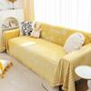 Mosaic Tassel Throw Blanket Single Full Four Season Cotton Sofa Cover Dust Anti-cat Scratch Protection Cover Sofa Blanket Carpet