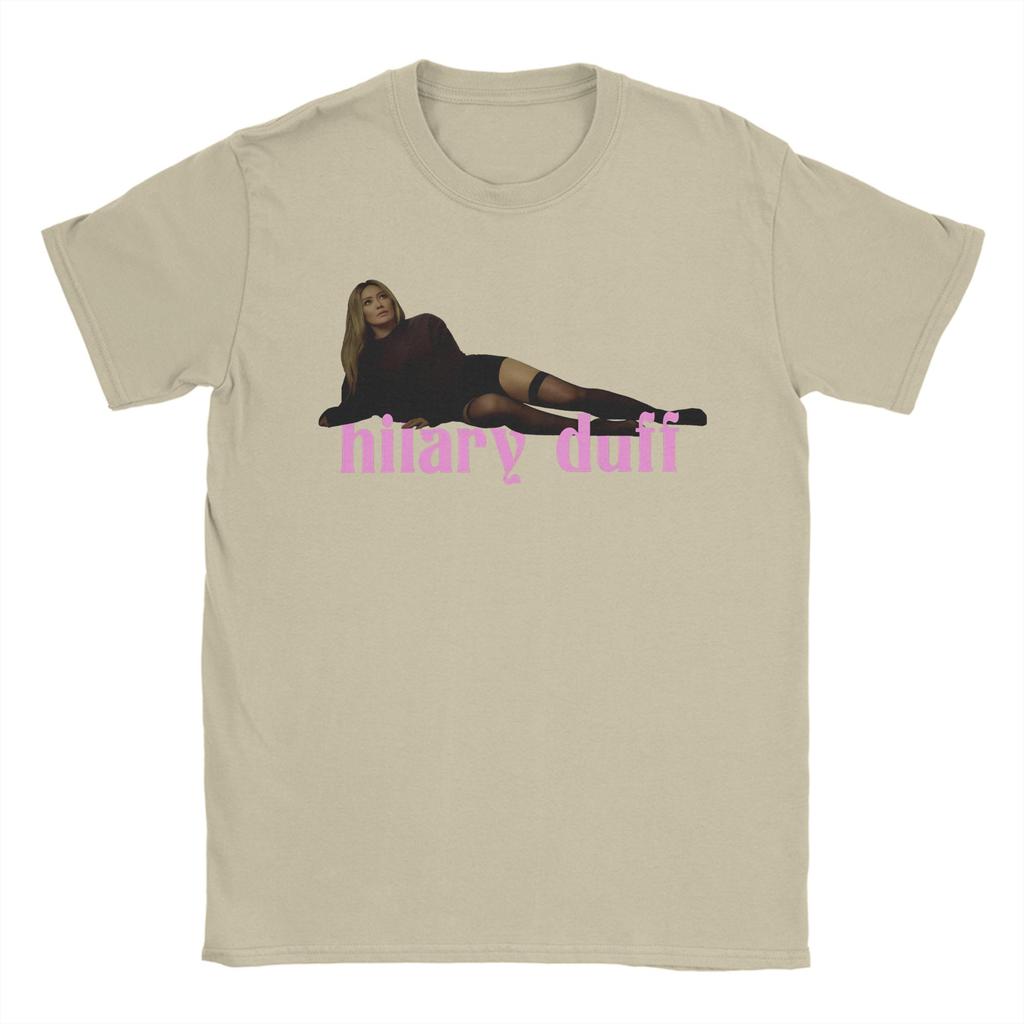 Hilary Duff The Girl Has Luck Unisex T Shirt Novelty Tee Shirt Short Sleeve Crewneck TShirts Pure Cotton New Arrival Tops