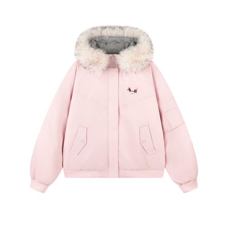 LEMANISM American Trendy Hooded Winter Parka with Detachable Fur Collar