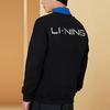 Li-Ning Lingzhi Series Logo Print Loose Round Neck Pullover Sweatshirt Men Tops Black AWDRF49-1