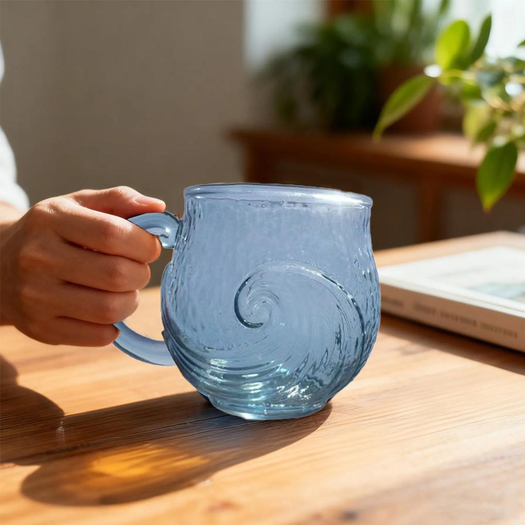 Meerglas Wellen Tasse Texturiert Für Entspannende Kaffeepause Zu Hause Oder Im Büro Handgefertigt Thema Kaffeetasse Tasse Geschenk