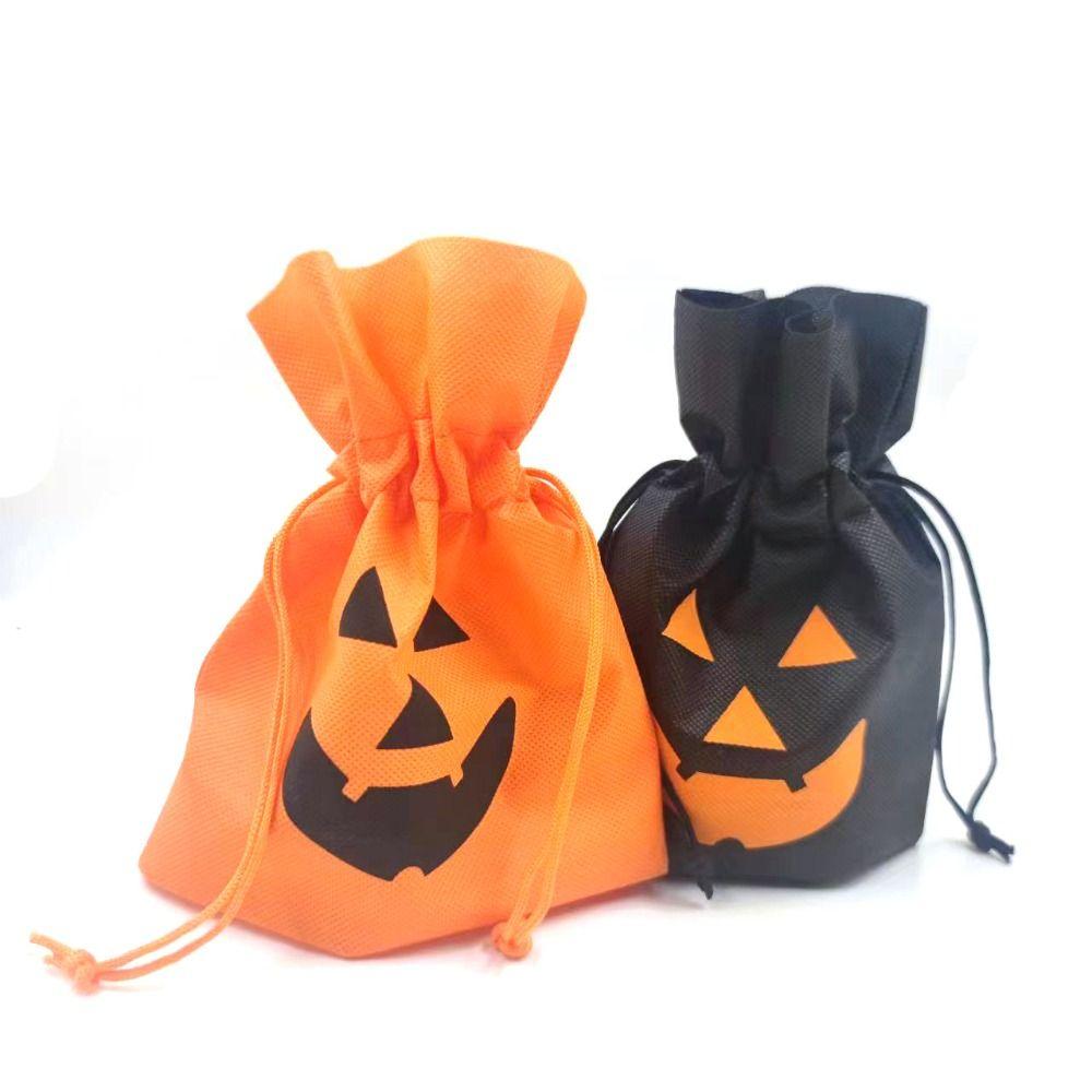 Handbag Pumpkin Gift Bag Packaging Coin Purse Drawstring Storage Pouch  Halloween