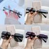 Small Red Book Fashion Sunglasses Women Uv385 No Frame Edge Sun Shades For Travel And Parties