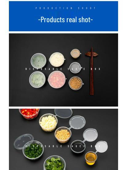 Round Disposable Sauce Cups - 25/50/100ml | Portioning & Takeaway Containers