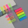[July] Simple and Stylish Solid Color Memo Paper, Cute and Portable Index Sticker, Fluorescent Color Transparent Indicator Sticker