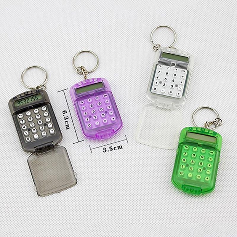 Calculator Creative Convenient Electronic Mini Calculator Bag Charm Keychain For School