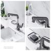 Bathroom Mixer Faucet Hot and Cold Water Tap Household Brass Basin Faucets with Storage Rack Multi-functional Pull-out Faucet