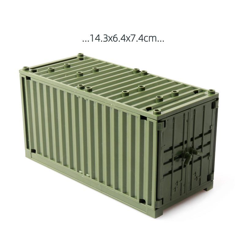 

DIY Assembly Building Block Set Container MOC Learning Educational Plastic Toys Playsets for Children Compatible Brands Kids Children Gift Presents 1pcs