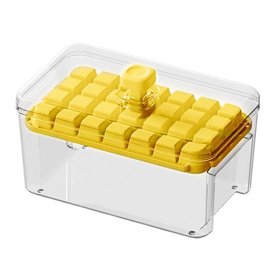 Silicone Ice Cube Tray with Shovel One-click Release Ice Mold Family Gatherings DIY Ice Maker for Whiskey Cocktail