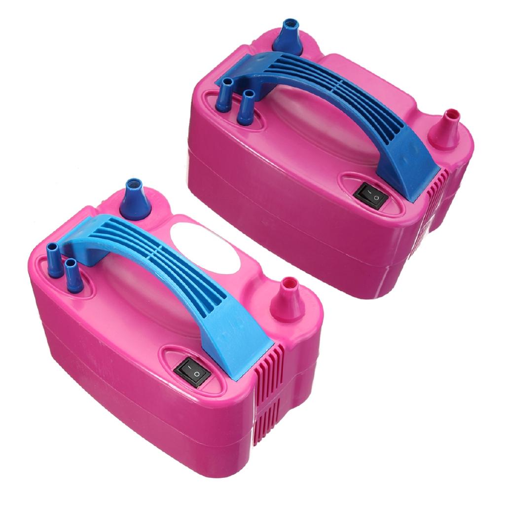 Air Balloon Pump NEW Portable Air Blower Double Hole AC Inflatable Electric Balloon Inflator Pump