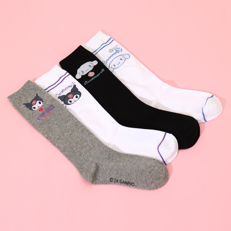 Sanrio Characters Kids' Knee Socks 4-Pair Set