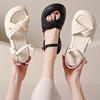 Fashion Summer Women Gladiator Sandals Fashion Comfortable Platform Sandals Muffin Casual Cross-toe Women's Shoes Luxury Sandales