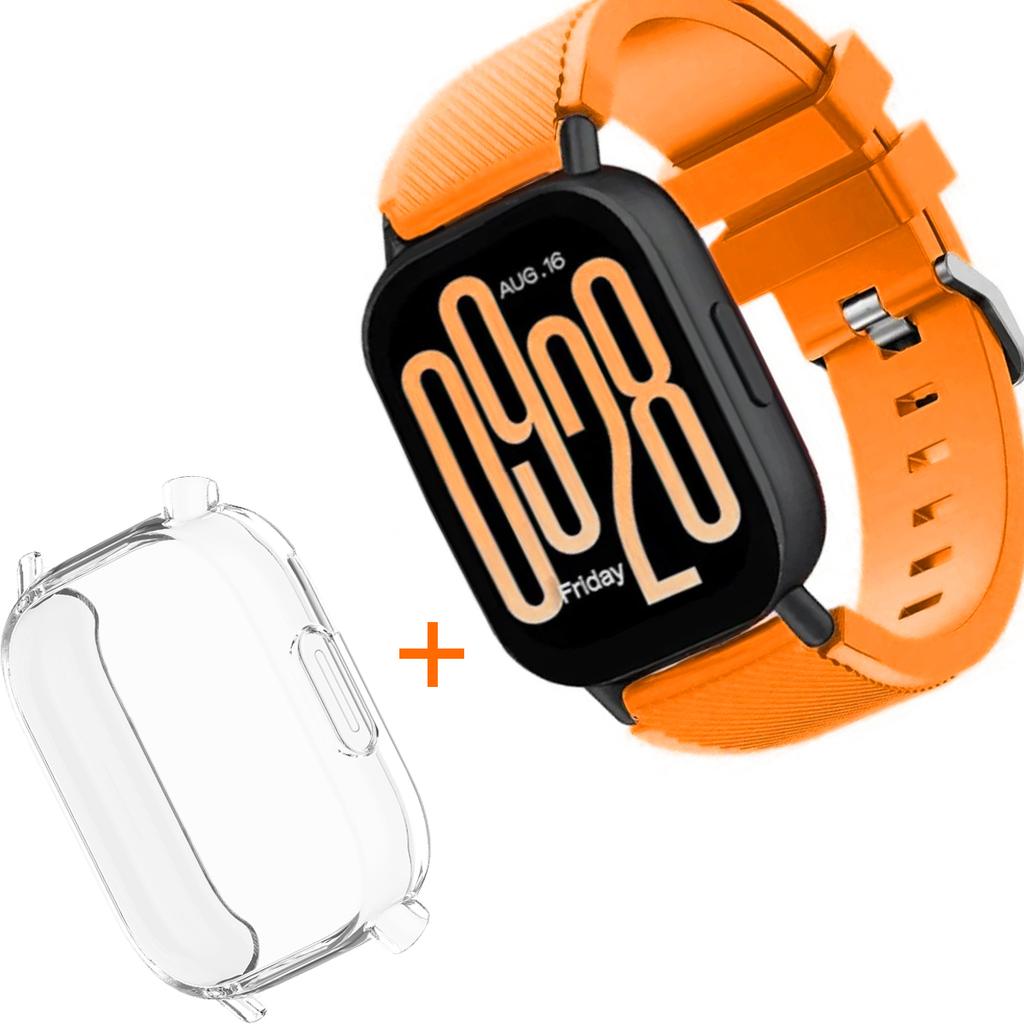 Silicone Strap With TPU Case For Xiaomi Redmi Watch 5 Active Lite Smart Watch Wrist Band And Case For Redmi Watch 5 Active Lite