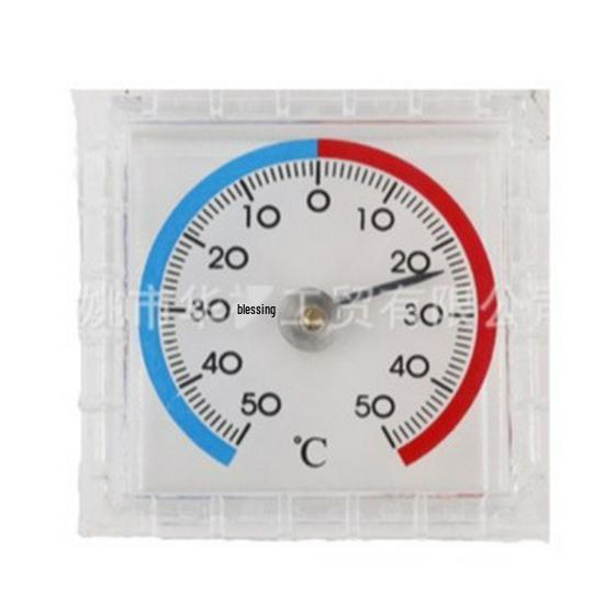 Transparent Double-Sided Adhesive Thermometer with Two-Color Print