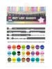Guang Na 157 Double-Line Metallic Glitter Marker Set - 24 Colors